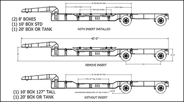 40ft-45ft Intermodal Chassis